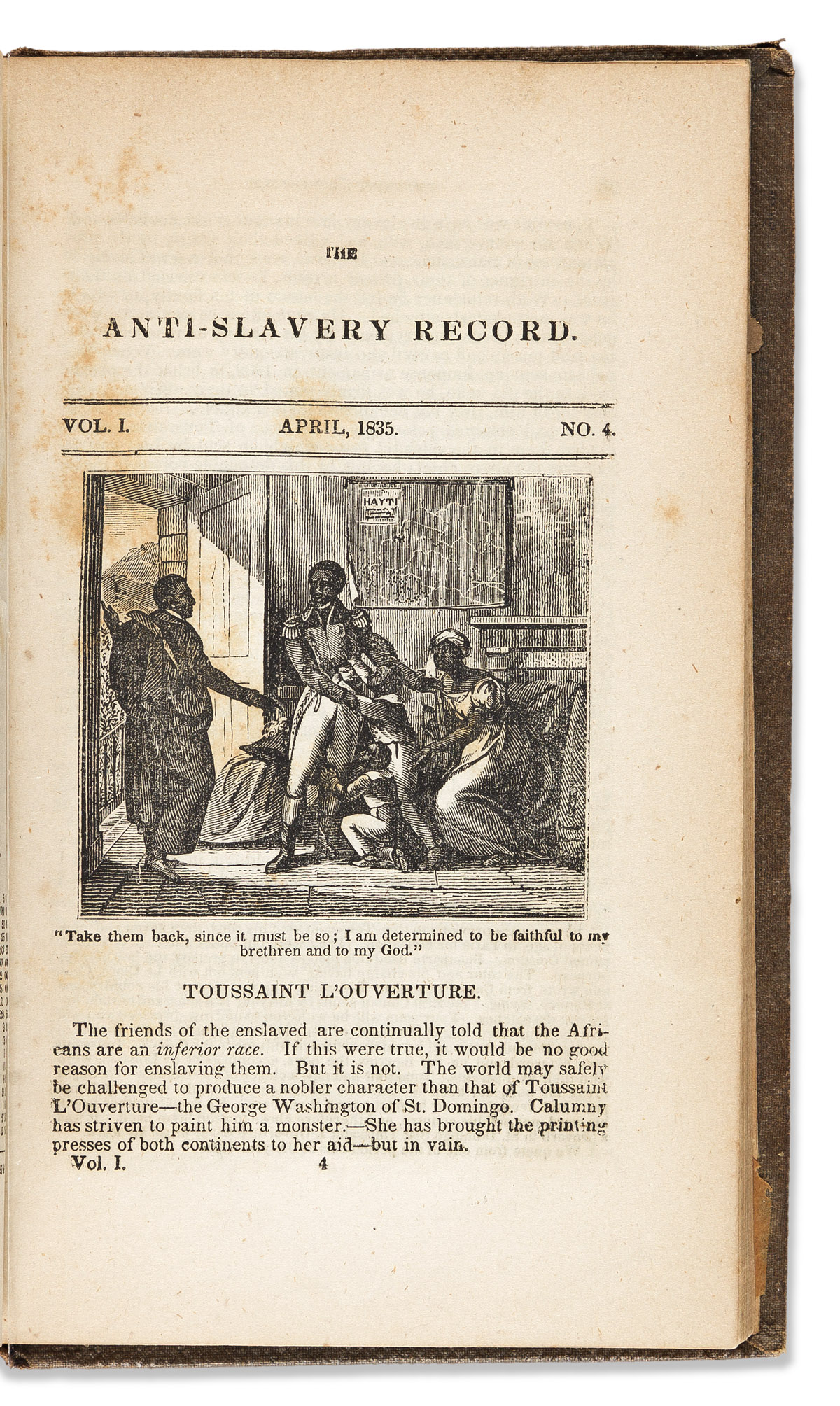 (SLAVERY & ABOLITION.) The Anti-Slavery Record.